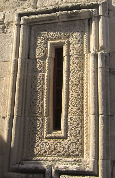 Betania monastery, window carving detail, Georgia, seen on John Graham Tours
