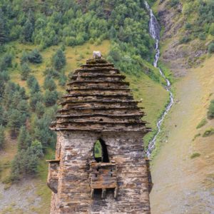 								 								 Walking in the mountains of the Caucasus in the Tusheti region on a cultural and hiking tour organized by John Graham Tours				