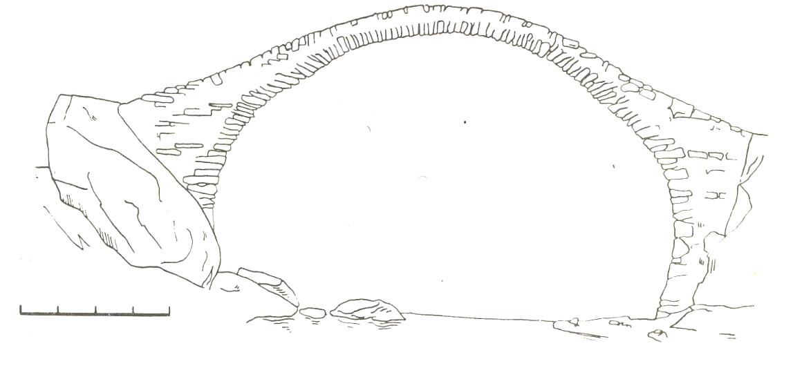 Sketch of the Tamar bridge at Rkoni
