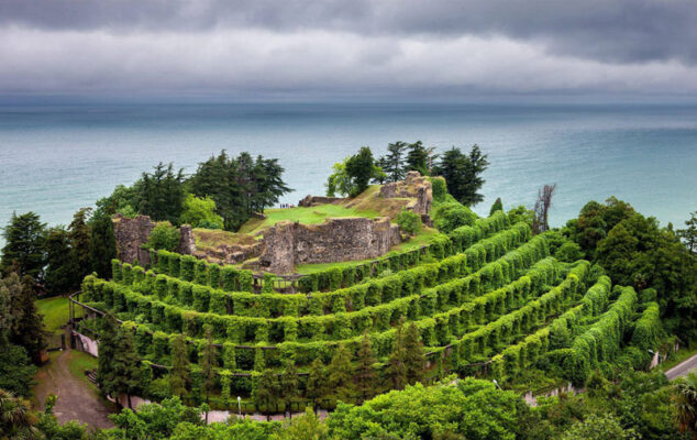Petre fortress on the Black Sea coast, Colchis, Romans, Byzantines, fortress ruin seen on Viticulture and Highlands West tour organized by John Graham Tours.