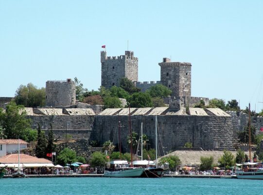 John Graham Tours Castles of Caria cruising tour. Image of Petronium castle in Bodrum.